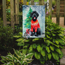 Load image into Gallery viewer, Giant Schnauzer Christmas Garden Flag – Cozy Dog Holiday Decor with Tree &amp; Presents