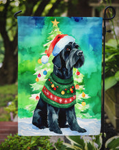 Load image into Gallery viewer, Giant Schnauzer Christmas Garden Flag – Cozy Dog Holiday Decor with Tree &amp; Presents