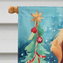 Load image into Gallery viewer, Golden Retriever Christmas House Flag