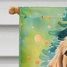 Load image into Gallery viewer, Golden Retriever Christmas House Flag