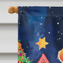 Load image into Gallery viewer, Golden Retriever Christmas House Flag