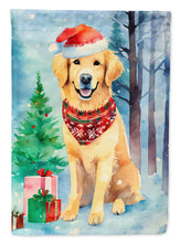 Load image into Gallery viewer, Golden Retriever Christmas House Flag