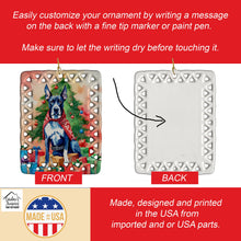 Load image into Gallery viewer, Great Dane Christmas Porcelain Ornament