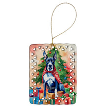 Load image into Gallery viewer, Great Dane Christmas Porcelain Ornament