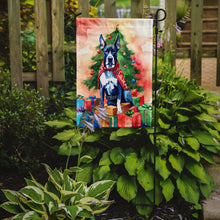 Load image into Gallery viewer, Great Dane Christmas Garden Flag – Cozy Dog Holiday Decor with Tree &amp; Presents