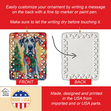 Load image into Gallery viewer, Great Dane Christmas Porcelain Ornament