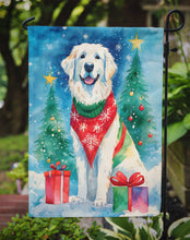 Load image into Gallery viewer, Great Pyrenees Christmas Garden Flag – Cozy Dog Holiday Decor with Tree &amp; Presents