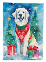 Load image into Gallery viewer, Great Pyrenees Christmas Garden Flag – Cozy Dog Holiday Decor with Tree &amp; Presents
