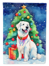 Load image into Gallery viewer, Great Pyrenees Christmas Garden Flag – Cozy Dog Holiday Decor with Tree &amp; Presents