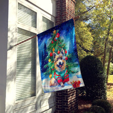 Load image into Gallery viewer, Keeshond Christmas House Flag