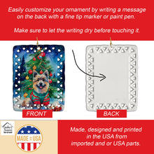 Load image into Gallery viewer, Keeshond Christmas Porcelain Ornament