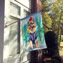 Load image into Gallery viewer, Keeshond Christmas House Flag