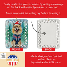 Load image into Gallery viewer, Keeshond Christmas Porcelain Ornament