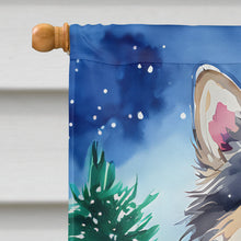 Load image into Gallery viewer, Keeshond Christmas House Flag