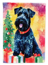 Load image into Gallery viewer, Kerry Blue Terrier Christmas House Flag