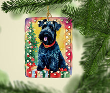 Load image into Gallery viewer, Kerry Blue Terrier Christmas Porcelain Ornament