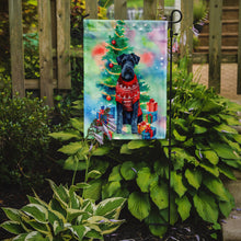 Load image into Gallery viewer, Kerry Blue Terrier Christmas Garden Flag – Cozy Dog Holiday Decor with Tree &amp; Presents