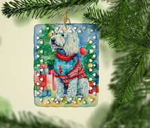 Load image into Gallery viewer, Komondor Christmas Porcelain Ornament