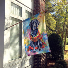 Load image into Gallery viewer, Black Labrador Retriever Christmas House Flag