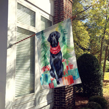Load image into Gallery viewer, Black Labrador Retriever Christmas House Flag
