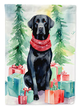 Load image into Gallery viewer, Black Labrador Retriever Christmas House Flag