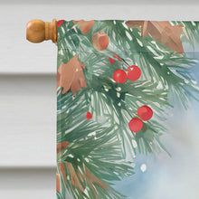 Load image into Gallery viewer, Chocolate Labrador Retriever Christmas House Flag