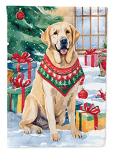 Load image into Gallery viewer, Yellow Labrador Retriever Christmas House Flag