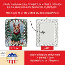 Load image into Gallery viewer, Lancashire Heeler Christmas Porcelain Ornament