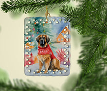 Load image into Gallery viewer, Leonberger Christmas Porcelain Ornament