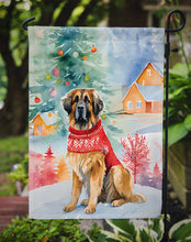Load image into Gallery viewer, Leonberger Christmas Garden Flag – Cozy Dog Holiday Decor with Tree &amp; Presents
