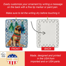 Load image into Gallery viewer, Leonberger Christmas Porcelain Ornament