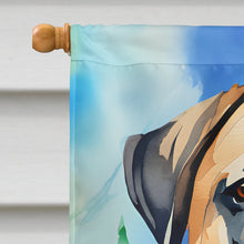 Load image into Gallery viewer, Mastiff Christmas House Flag