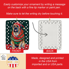 Load image into Gallery viewer, Mastiff Christmas Porcelain Ornament