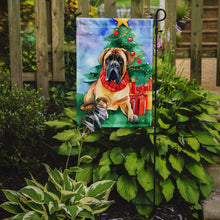Load image into Gallery viewer, Mastiff Christmas Garden Flag – Cozy Dog Holiday Decor with Tree &amp; Presents