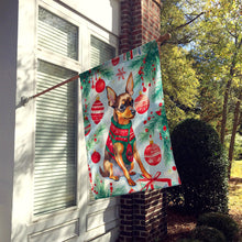 Load image into Gallery viewer, Miniature Pinscher Christmas House Flag