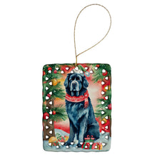 Load image into Gallery viewer, Newfoundland Christmas Porcelain Ornament