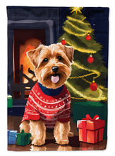 Load image into Gallery viewer, Norfolk Terrier Christmas House Flag