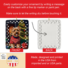 Load image into Gallery viewer, Norfolk Terrier Christmas Porcelain Ornament