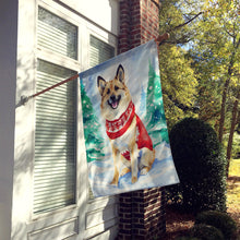 Load image into Gallery viewer, Norwegian Buhund Christmas House Flag