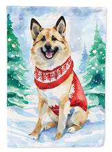 Load image into Gallery viewer, Norwegian Buhund Christmas House Flag