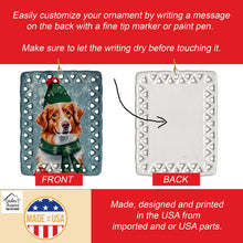Load image into Gallery viewer, Nova Scotia Duck Toller Christmas Porcelain Ornament