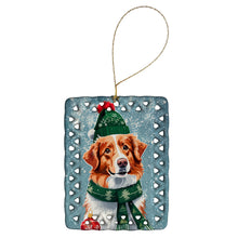 Load image into Gallery viewer, Nova Scotia Duck Toller Christmas Porcelain Ornament