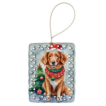 Load image into Gallery viewer, Nova Scotia Duck Toller Christmas Porcelain Ornament