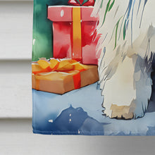 Load image into Gallery viewer, Old English Sheepdog Christmas House Flag