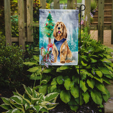 Load image into Gallery viewer, Otterhound Christmas Garden Flag – Cozy Dog Holiday Decor with Tree &amp; Presents
