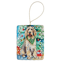 Load image into Gallery viewer, Otterhound Christmas Porcelain Ornament