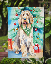 Load image into Gallery viewer, Otterhound Christmas Garden Flag – Cozy Dog Holiday Decor with Tree &amp; Presents