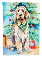 Load image into Gallery viewer, Otterhound Christmas Garden Flag – Cozy Dog Holiday Decor with Tree &amp; Presents