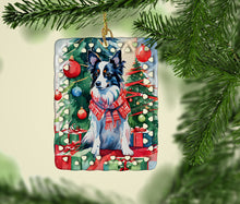 Load image into Gallery viewer, Papillon Christmas Porcelain Ornament