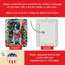 Load image into Gallery viewer, Papillon Christmas Porcelain Ornament